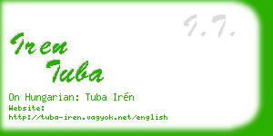 iren tuba business card